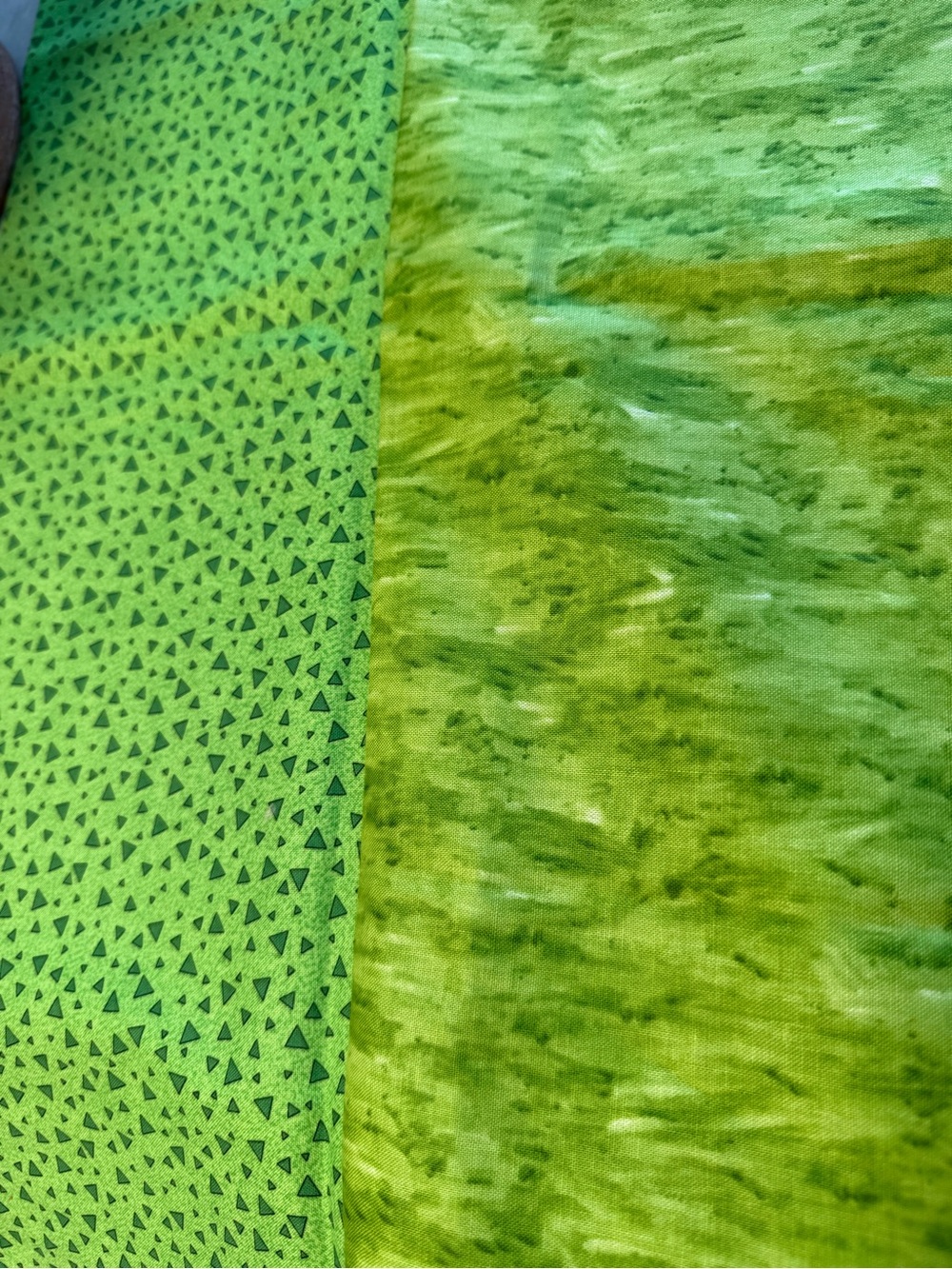 Quality Vintage Quilting Fabric Triangle-33” (1 yd is 36”) and 3/4 yd Marble